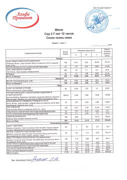 меню 30.09.2024 сад