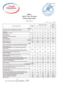 меню 12.09.2024 сад